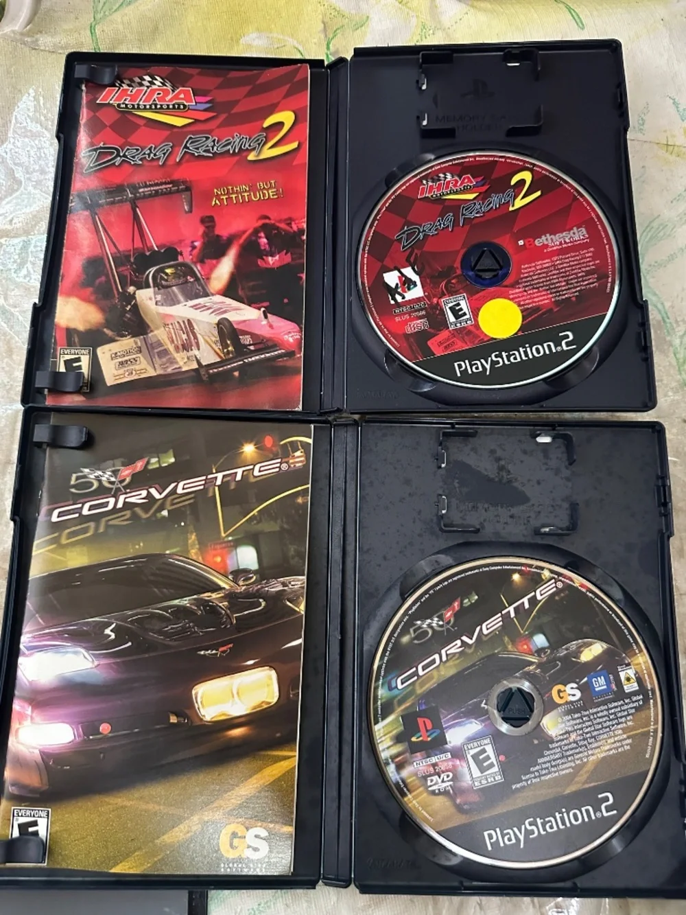 IHRA Drag Racing 2 Corvette ATV Off Road Fury 1 & 4 PlayStation 2 PS2 Games